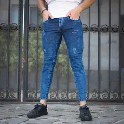 شلوار جین مردانه GLADYATOR سرمه ای کد 10160