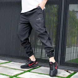 شلوار اسلش مردانه میکرو مشکی کد 9790