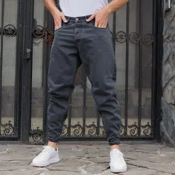 شلوار جین مردانه مام ذغالی کد 9883