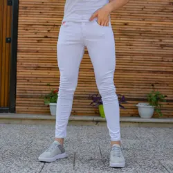 شلوار جین مردانه OFF WHITE سفید کد 8842