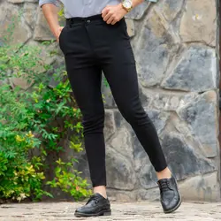 شلوار مردانه مشکی کد 6913