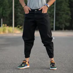 شلوار جین مردانه مام مشکی کد 9131