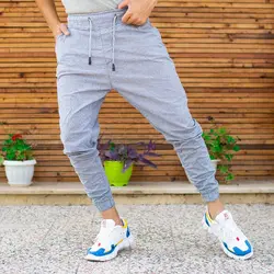 شلوار اسلش مردانه طوسی کد 8896