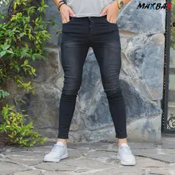 شلوار جین مردانه ذغالی کد 9060