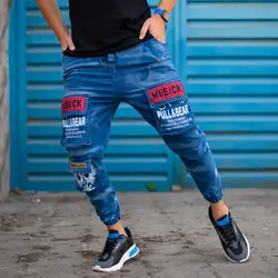 شلوار اسلش مردانه PULL&BEAR آبی کد 8814