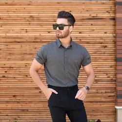 پیراهن مردانه ZARA نوک مدادی کد 8402