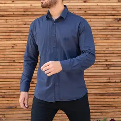 پیراهن مردانه ZARA سرمه ای کد 8403