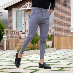 شلوار مردانه طوسی کد 7490