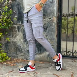 اسلش مردانه طوسی کد 8041