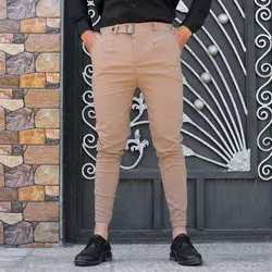 شلوار مردانه کرم کد 7918