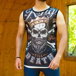 رکابی مردانه طرح اسکلت کد 7832