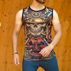 رکابی مردانه طرح اسکلت کد 7825