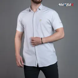 پیراهن مردانه RC طوسی روشن