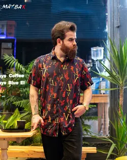 پیراهن هاوایی مردانه LV کد 7640