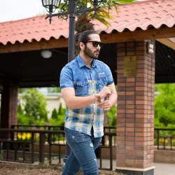 پیراهن مردانه LEVIS آبی کد 7432