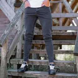 شلوار جین مردانه ZARA ذغالی کد 7505