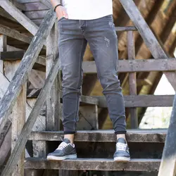 شلوار جین مردانه ZARA خاکستری کد 7519