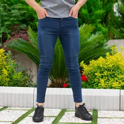 شلوار جین مردانه سرمه ای_کد 7483