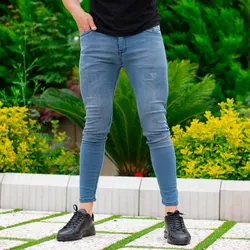 شلوار جین مردانه آبی_کد 7484