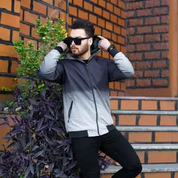 کاپشن شمعی مشکی طوسی