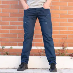 شلوار جین قواره بزرگ VELONA سرمه ای کد 5191