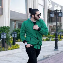 سوییشرت مردانه شمعی Massimo Dutti سبز
