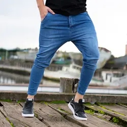 شلوار جین دمپا زیپ ZARA آبی