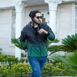 کاپشن شمعی مشکی سبز