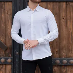 پیراهن مردانه AS سفید_کد 6917