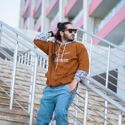 هودی کبریتی نایک JUST DO IT قهوه ای