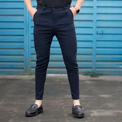 شلوار مردانه سرمه ای_کد 6916