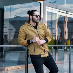 سوییشرت مردانه شمعی Massimo Dutti حنایی