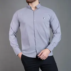 پیراهن آستین بلند مازراتی طوسی