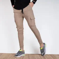 شلوار اسلش مردانه کرم_کد 5099