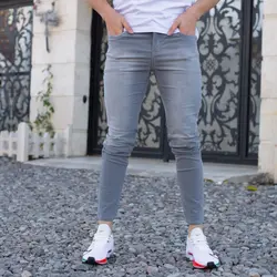 شلوار جین مردانه طوسی _کد 5130