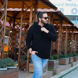 هودی تدی مردانه مشکی_کد 4270