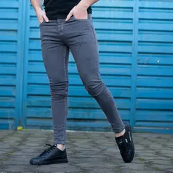 شلوار جین مردانه DENIM خاکستری_کد 4945