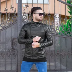 کاپشن چرم مردانه G_STAR_کد 3819