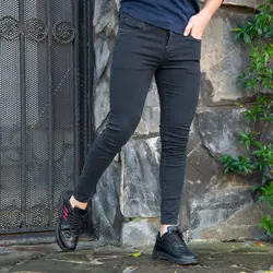 شلوار جین مردانه ذغالی_کد 4891