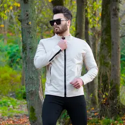 کاپشن چرم مردانه G-STAR نباتی_کد 4783