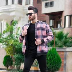 سوییشرت مردانه پشمی گلبهی_کد 4825