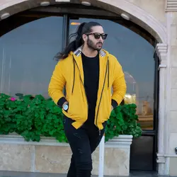 سوییشرت تدی مردانه زرد_کد 4801
