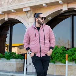 سوییشرت تدی مردانه صورتی_کد 4800