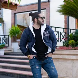 کاپشن مردانه بالنسیاگا سرمه ای