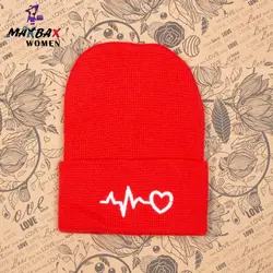 کلاه بافت زنانه طرح ضربان