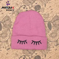 کلاه بافت زنانه طرح پلک