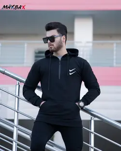 هودی مردانه مشکی نایک_کد 4617