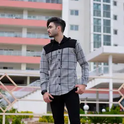 سوییشرت مردانه پشمی طوسی_کد 4609