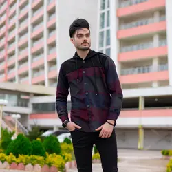 سوییشرت مردانه پشمی زرشکی_کد 4613