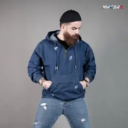 هودی جین مردانه سرمه ای_کد 4038
